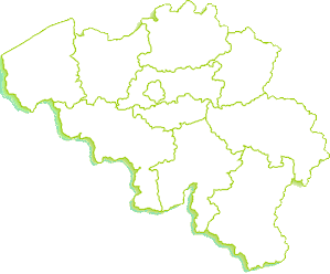 kaart belgische provincies